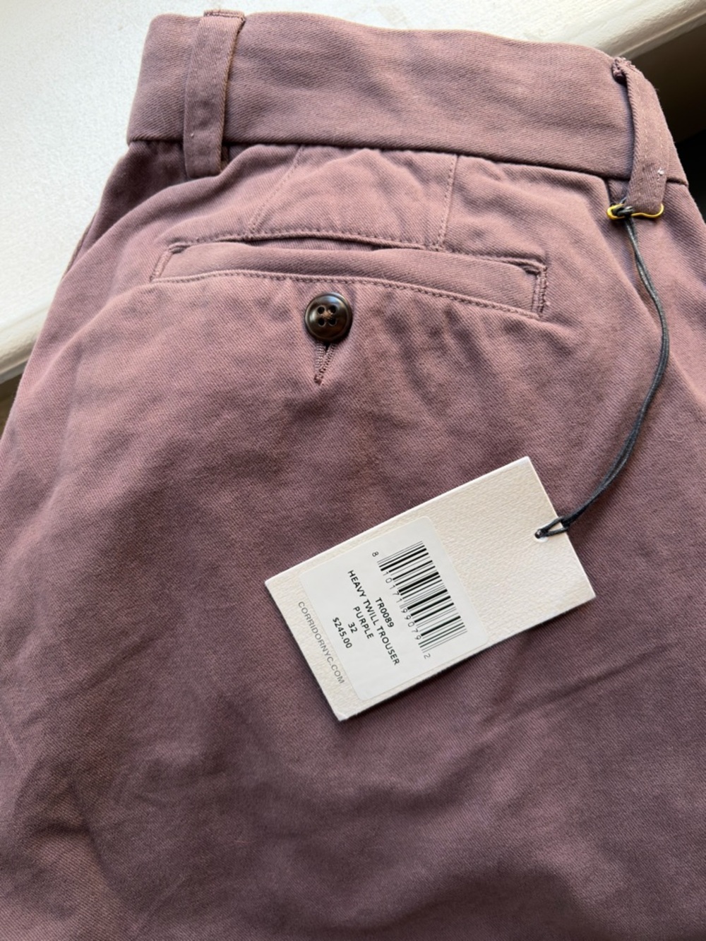NWT Corridor Twill Trouser in Dusty Mauve 32x32